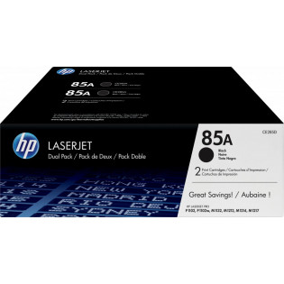 HP 85A Dual Pack -laservärikasetti, 2 kpl, musta