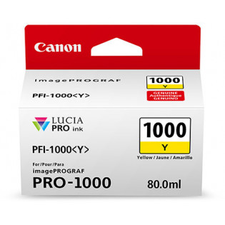 Canon PFI-1000Y -mustekasetti, keltainen