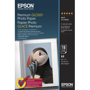 Epson Premium Glossy Photopaper -valokuvapaperi, A4, 50 arkkia