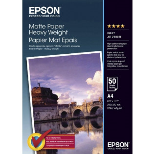 Epson Matte Paper Heavyweight -valokuvapaperi, A4, 50 arkkia