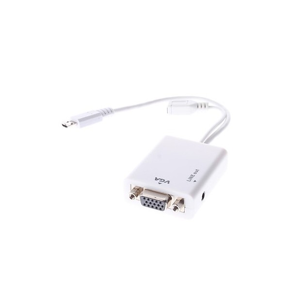 Micro USB Male to VGA Male | Micro USB - VGA -adapteri