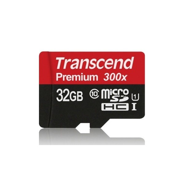 Transcend Premium 32GB Class 10 (45MB/S) MicroSDHC-kort