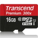 Transcend Premium 16GB Class 10 (45MB/S) MicroSDHC-kortti