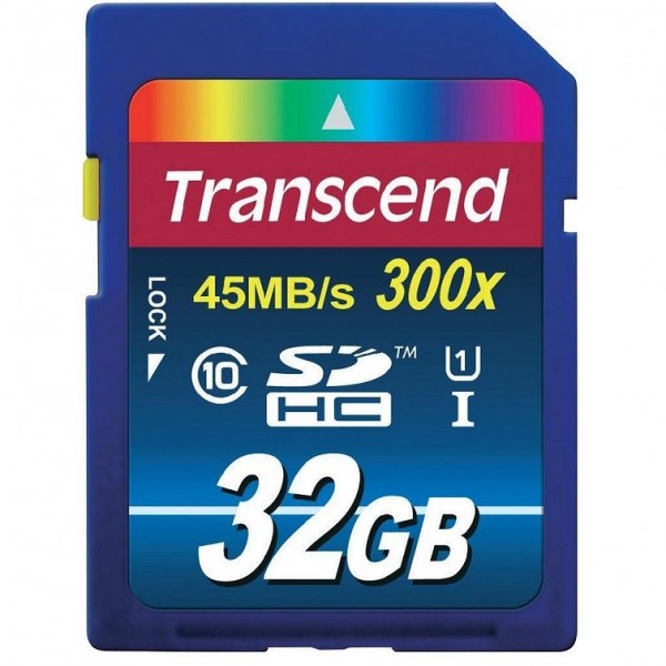 Transcend 32GB Class 10 SDHC-kortti