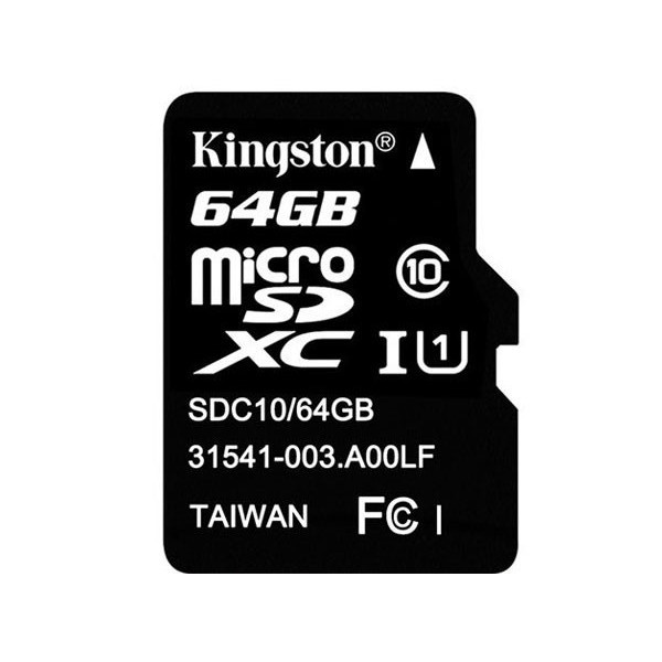 Kingston Micro SD 64GB minneskort Class 10
