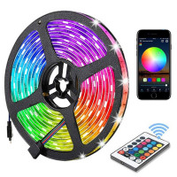 Kännykällä ohjattava LED-valonauha on todella helppo tapa piristää huoneen tai parvekkeen ilmettä. Vaihda väriä tai kirkkautta mielialasi mukaan.