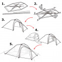 NatureHike Hiby 3 ultralätt tält med absid 3 personer