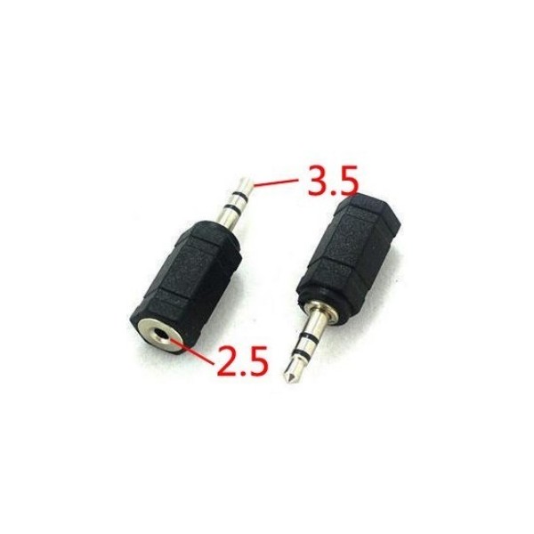 Audio plug adapter 2.5mm-3.5mm