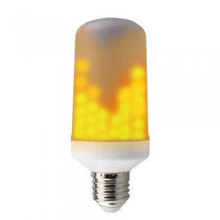 Tvåsidig LED-lampa med flammande låga E14/E27 - E14