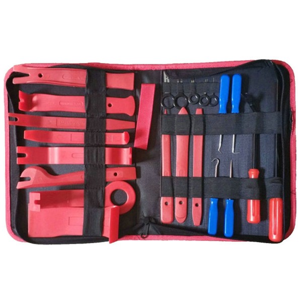 Tool set for car seat fabrics