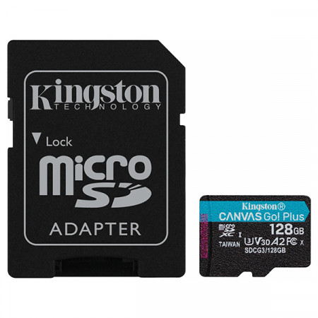 Mandag vedhæng fast Kingston 128 GB Canvas Go Plus microSD-kort