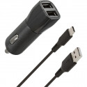 Wave biloplader 2 x USB porte + Type-C-kabel, 15,5 W