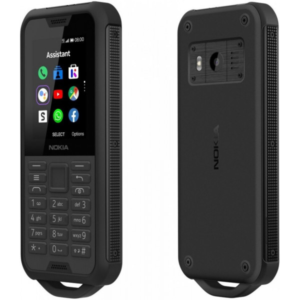 Nokia 800 Tough tålig telefon, svart