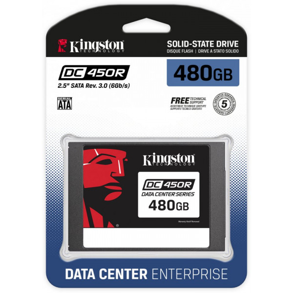 Kingston DC450R 480 Gt SATA III 2,5" SSD-levy