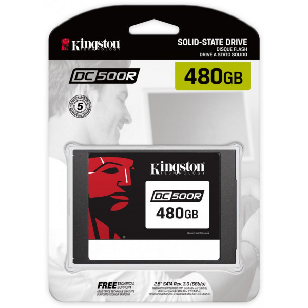 Kingston DC500R 480 Gt SATA III 2,5" SSD-levy