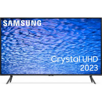 Samsung CU7172 43" 4K LED TV med mycket exakt 4K UHD-upplösning kommer till liv när du tittar på HDR-material från de mest populära streamingtjänsterna som stöds av operativsystemet Tizen 2023.