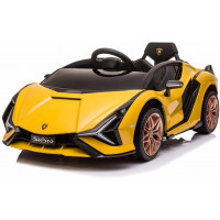 Beställ enkelt Lamborghini Sian 12V -elbil, gul med snabb leverans. Njut av bekväm och pålitlig shopping online och få bra kvalitet till ett lågt pris. Kolla in!