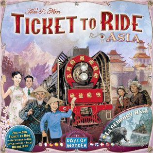 Ticket to Ride Map Collection - 1: Asia -lisäosa strategiapeliin, Days of Wonder