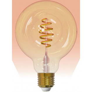 Airam SmartHome Globe 95 -älylamppu, E27, amber, 350lm, 1800-3000K, WiFi