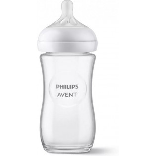 Philips Avent SCY933/01 Natural Response -lasinen tuttipullo, 240 ml