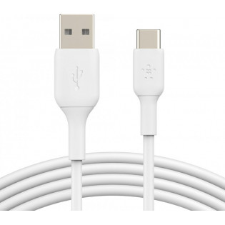 Belkin BOOST CHARGE™ USB-A - USB-C kaapeli, 0,15m, valkoinen