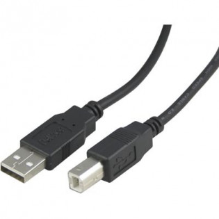 DELTACO 2.0 m USB 2.0 A - B, uros - uros kaapeli, musta