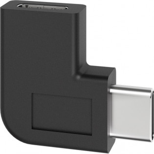 Goobay USB-C 90° -kulma-adapteri, musta