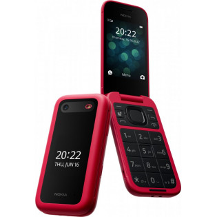 Nokia 2660 Flip 4G -simpukkapuhelin, Dual-SIM, punainen